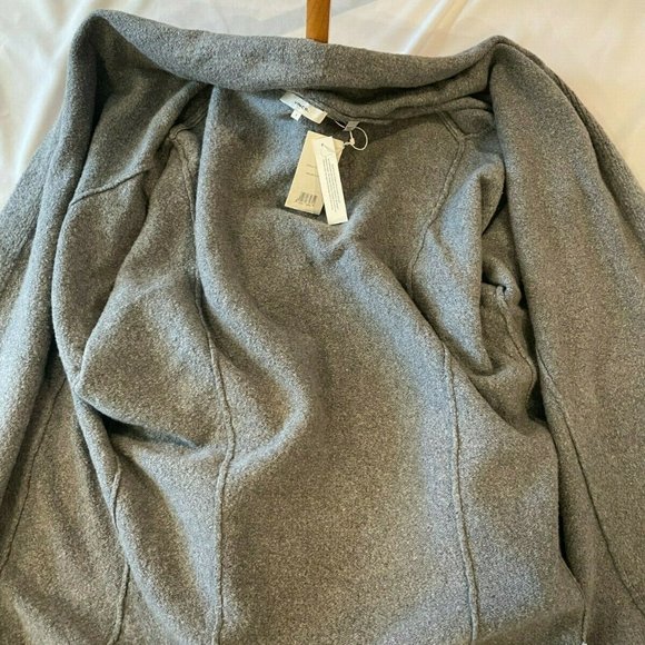 VINCE Textured Cardigan Open Front NWT Size SMALL Grey $395 - Picture 5 of 8